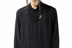 画像をギャラリービューアに読み込む, KLASICA TOPOL BEADS NECKLACE / ONYX+SILVER (MAT BLACK)