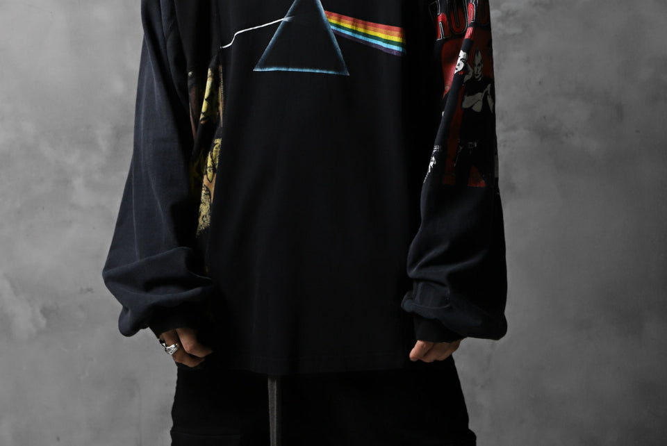 画像をギャラリービューアに読み込む, CHANGES VINTAGE REMAKE MULTI PANEL BAND L/S TEE (BLACK #B)