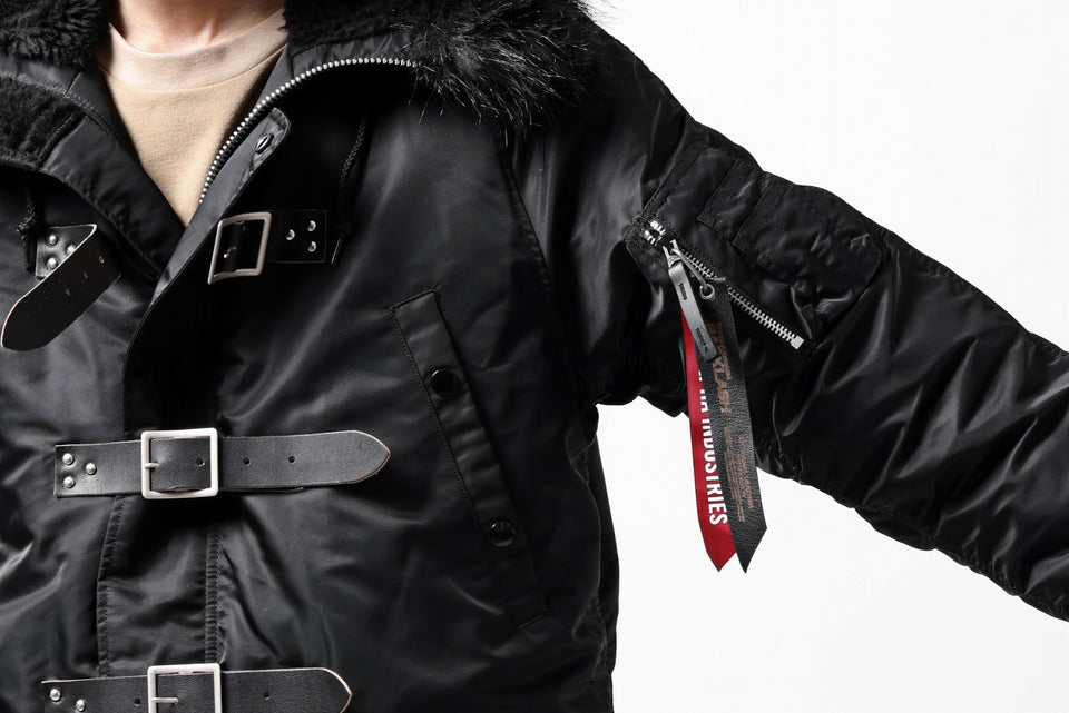 画像をギャラリービューアに読み込む, ISAMU KATAYAMA BACKLASH xx ALPHA INDUSTRIES N-3B JACKET (BLACK)