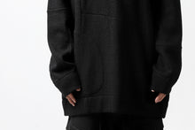 画像をギャラリービューアに読み込む, KLASICA SAB CREW PULL OVER / WOOL&COTTON JERSEY (BLACK)