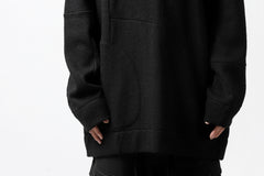 画像をギャラリービューアに読み込む, KLASICA SAB CREW PULL OVER / WOOL&COTTON JERSEY (BLACK)