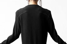 画像をギャラリービューアに読み込む, thomkrom HENRY NECK SWEATER TOPS / OVERLOCK STITCHED (BLACK)