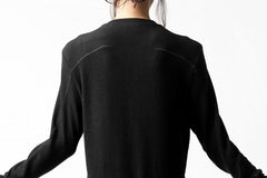 画像をギャラリービューアに読み込む, thomkrom HENRY NECK SWEATER TOPS / OVERLOCK STITCHED (BLACK)