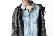 画像をギャラリービューアに読み込む, ISAMU KATAYAMA BACKLASH LOOSEY JEAN JACKET / COTTON LINEN DENIM (INDIGO)