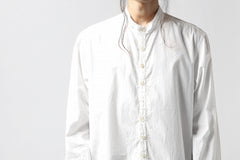 画像をギャラリービューアに読み込む, KLASICA SH-021 VINTAGE PATTERN SHIRT / WASHABLE BROAD (WHITE)