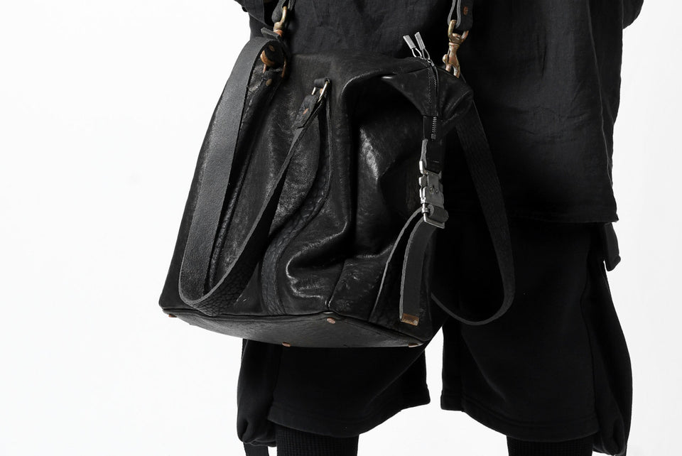 画像をギャラリービューアに読み込む, ierib exclusive 2way Doctors Bag with Strap Belt / FVT Oiled Horse (BLACK)
