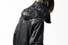 Load image into Gallery viewer, ISAMU KATAYAMA BACKLASH N-3B FLIGHT JACKET / GOAT LEATHER (GARMENT + SPRAY DYED BLACK)