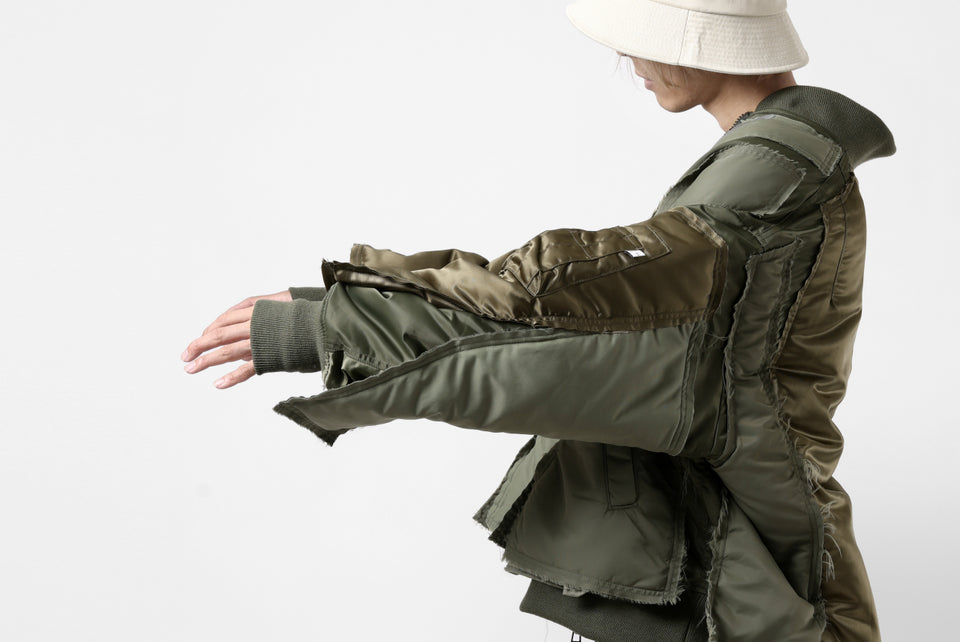 画像をギャラリービューアに読み込む, FACETASM DOCKING/LAYER FLIGHT JACKET (KHAKI)