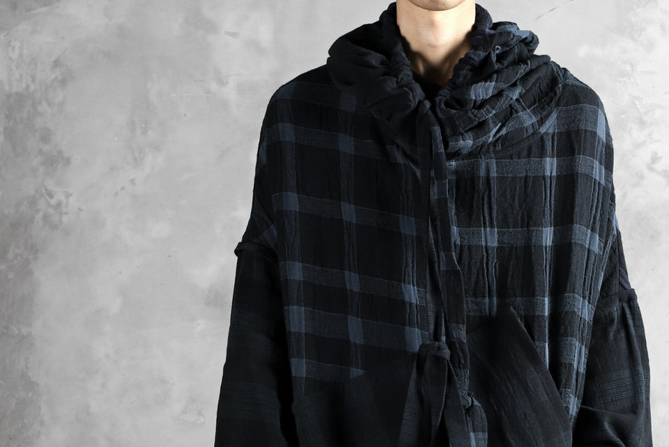 画像をギャラリービューアに読み込む, SOSNOVSKA COLLAPSE HOODIE CELLS (MIXED PLAID)