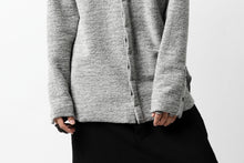 画像をギャラリービューアに読み込む, ierib MINIMAL SHIRT / COMPRESSED PILE KNIT (GREY)