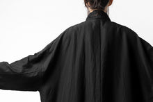 画像をギャラリービューアに読み込む, KLASICA CT30-REX BIG RECTANGLE COAT / SERGE WOOL&RAMIE (IRON)