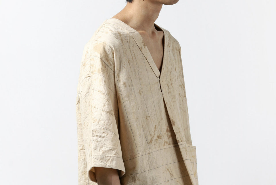 画像をギャラリービューアに読み込む, forme d'expression exclusive V Neck Scrub Shirt (Iced Tea)