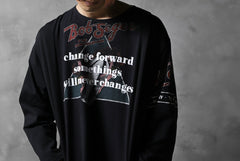画像をギャラリービューアに読み込む, CHANGES VINTAGE REMAKE BOAT-NECK BAND L/S TEE (BLACK #A)