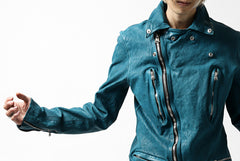 Load image into Gallery viewer, ISAMU KATAYAMA BACKLASH exclusive DOUBLE RIDERS JACKET / JP-CALF GARMENT WASHED (BLACK)