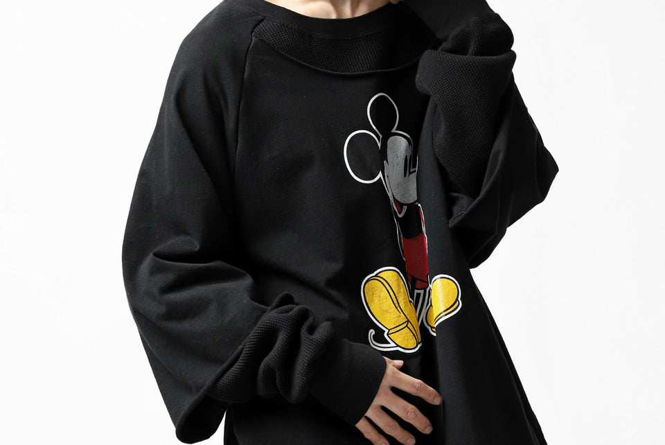 画像をギャラリービューアに読み込む, FACETASM × DISNEY Collaboration MICKEY DOCKING LAYER TOPS (BLACK)