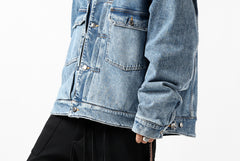 Load image into Gallery viewer, mastermind JAPAN TRUCKER JACKET / 2WAY STRETCH DENIM (INDIGO)