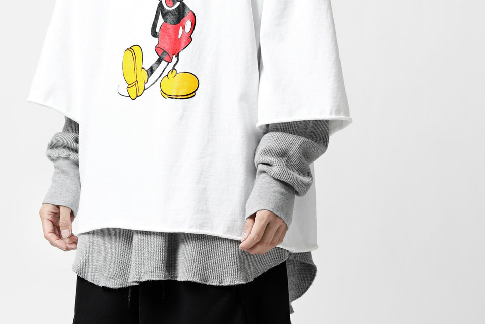 画像をギャラリービューアに読み込む, FACETASM × DISNEY Collaboration MICKEY DOCKING LAYER TOPS (WHITE)