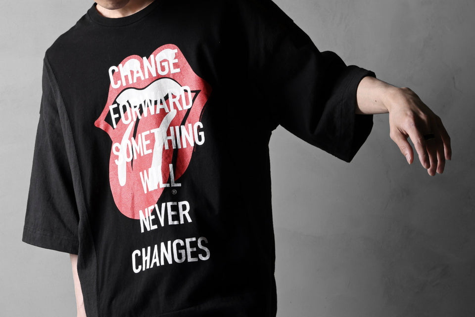 画像をギャラリービューアに読み込む, CHANGES VINTAGE REMAKE MULTI PANEL S/S TEE (BLACK #D)