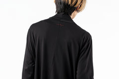 画像をギャラリービューアに読み込む, FIRST AID TO THE INJURED THEODOR DRAPE CARDIGAN / SINGLE JERSEY (BLACK)