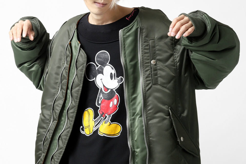 画像をギャラリービューアに読み込む, FACETASM × DISNEY Collaboration MICKEY DOCKING LAYER TOPS (BLACK)