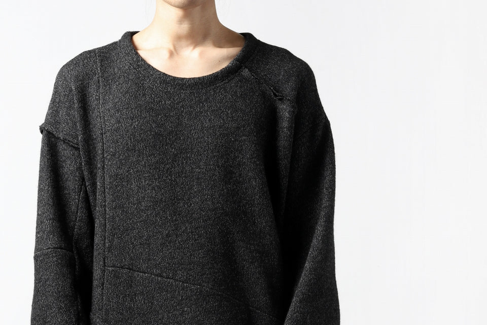 画像をギャラリービューアに読み込む, KLASICA SAB CREW PULL OVER / WOOL&COTTON JERSEY (HEATHER)