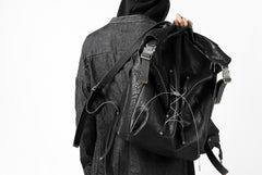 画像をギャラリービューアに読み込む, ierib roll top ruck sack #2 / FVT Oiled Horse (BLACK)
