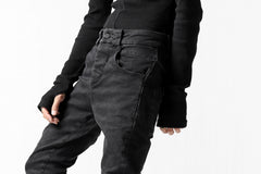 画像をギャラリービューアに読み込む, thomkrom OVER LOCKED SKINNY TROUSERS /  HYPER STRETCH DENIM (BLACK)