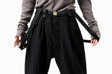 画像をギャラリービューアに読み込む, KLASICA BARREL SUSPENDER TROUSERS / WOOL FLANNEL (VINTAGE STRIPE)