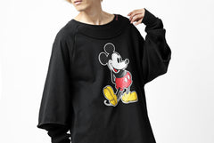 画像をギャラリービューアに読み込む, FACETASM × DISNEY Collaboration MICKEY DOCKING LAYER TOPS (BLACK)