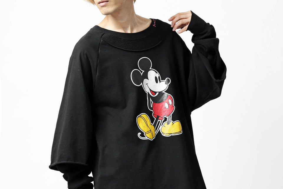 画像をギャラリービューアに読み込む, FACETASM × DISNEY Collaboration MICKEY DOCKING LAYER TOPS (BLACK)