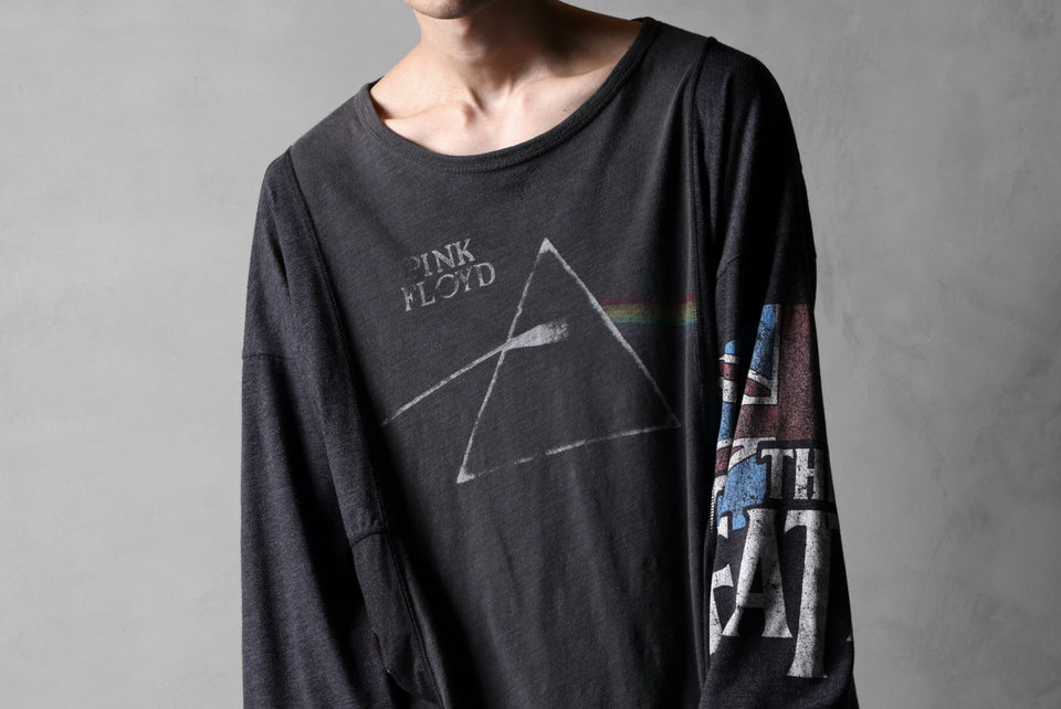 画像をギャラリービューアに読み込む, CHANGES VINTAGE REMAKE MULTI PANEL L/S TEE (BLACK #A)