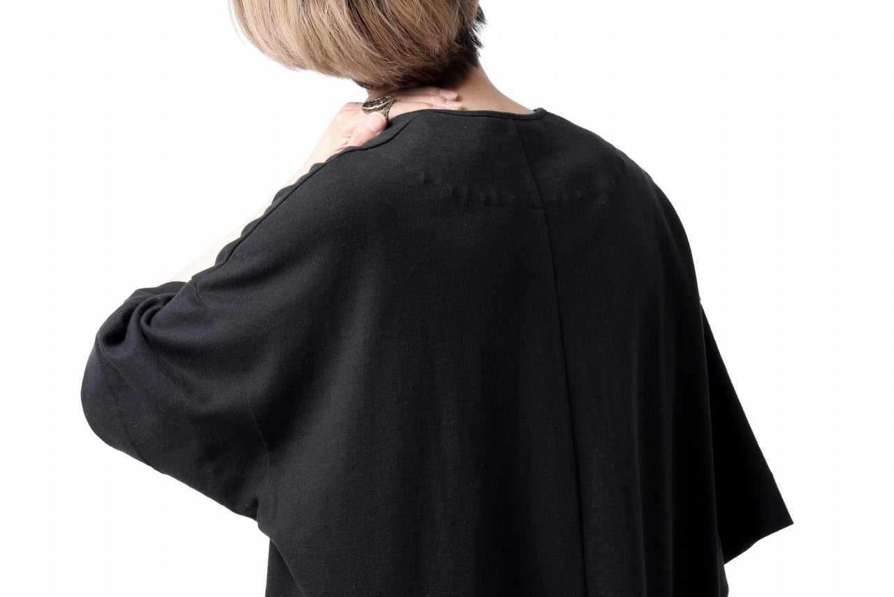 _vital henley neck tunica tops / JP paper & Co Jersey (BLACK)