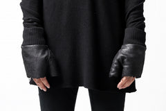 画像をギャラリービューアに読み込む, thomkrom FINGER OUT GLOVES / BOA FLEECY JERSEY (BLACK)