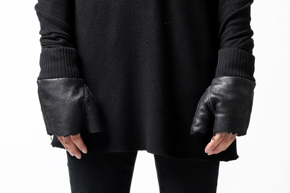 画像をギャラリービューアに読み込む, thomkrom FINGER OUT GLOVES / BOA FLEECY JERSEY (BLACK)