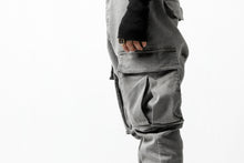 画像をギャラリービューアに読み込む, 11 BY BORIS BIDJAN SABERI CARGO POCKET PANT "P21B-F1451" (STRETCH DENIM / USED GREY)