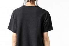 画像をギャラリービューアに読み込む, COLINA RELAX FIT T-SHIRT / PIQUE KNITTING JERSEY (ANTIQUE BLACK)