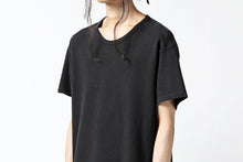画像をギャラリービューアに読み込む, COLINA RELAX FIT T-SHIRT / PIQUE KNITTING JERSEY (ANTIQUE BLACK)