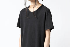 画像をギャラリービューアに読み込む, COLINA RELAX FIT T-SHIRT / PIQUE KNITTING JERSEY (ANTIQUE BLACK)
