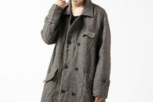 画像をギャラリービューアに読み込む, YUTA MATSUOKA double-breasted long coat / primitive wool (brown)