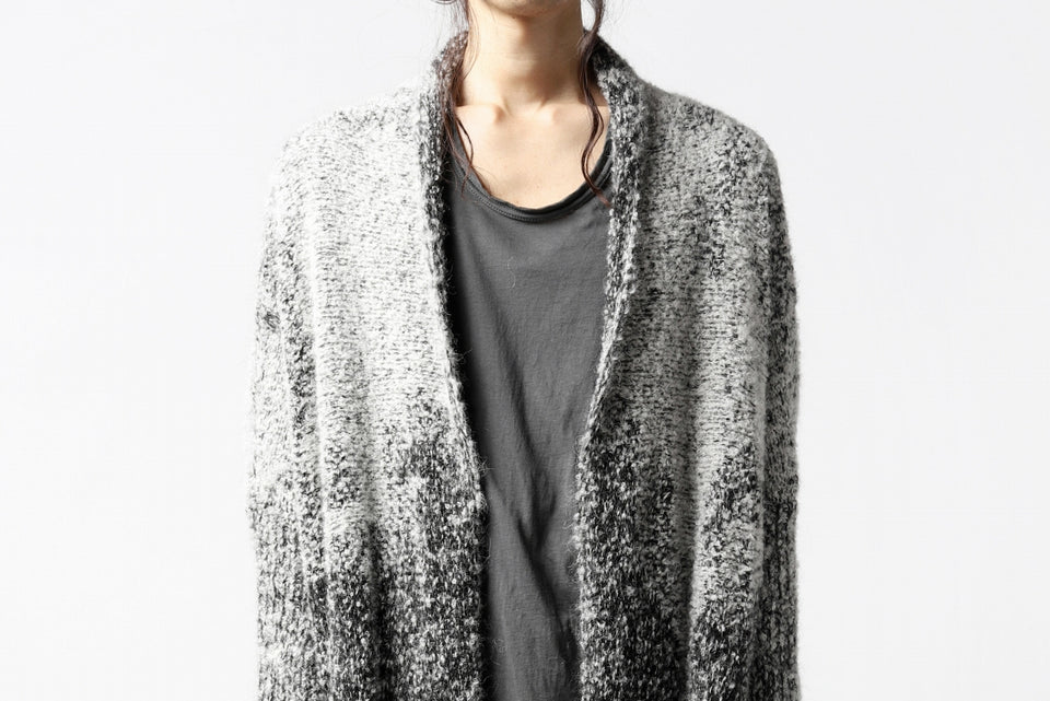 画像をギャラリービューアに読み込む, thomkrom RELAX LONG KNIT CARDIGAN/ ALPACA (MELANGE)