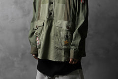画像をギャラリービューアに読み込む, CHANGES VINTAGE REMAKE MILITARY HOODIE SHIRT-PARKA (KHAKI #A)