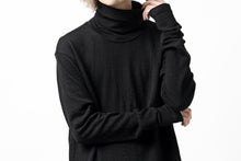 画像をギャラリービューアに読み込む, KLASICA SMOKE SMOOTH TURTLE NECK PULL / JACQUARD KNIT JERSEY (BLACK)