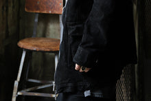 画像をギャラリービューアに読み込む, ISAMU KATAYAMA BACKLASH COVERALL JACKET / REVERSE CALF OBJECT DYED (BLACK)
