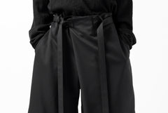 画像をギャラリービューアに読み込む, Y's BANG ON! No.149 GABARDINE WRAP PANTS (BLACK)