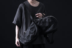 Load image into Gallery viewer, ISAMU KATAYAMA BACKLASH SHOULDER BAG / DOUBLE-SHOULDER OBJECT DYED (BLACK)