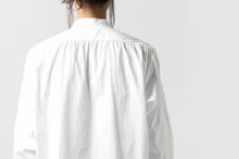 画像をギャラリービューアに読み込む, KLASICA SH-021 VINTAGE PATTERN SHIRT / WASHABLE BROAD (WHITE)