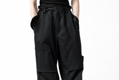 画像をギャラリービューアに読み込む, Y's BANG ON! No.189 GABARDINE PATCH WORK PANTS (BLACK)