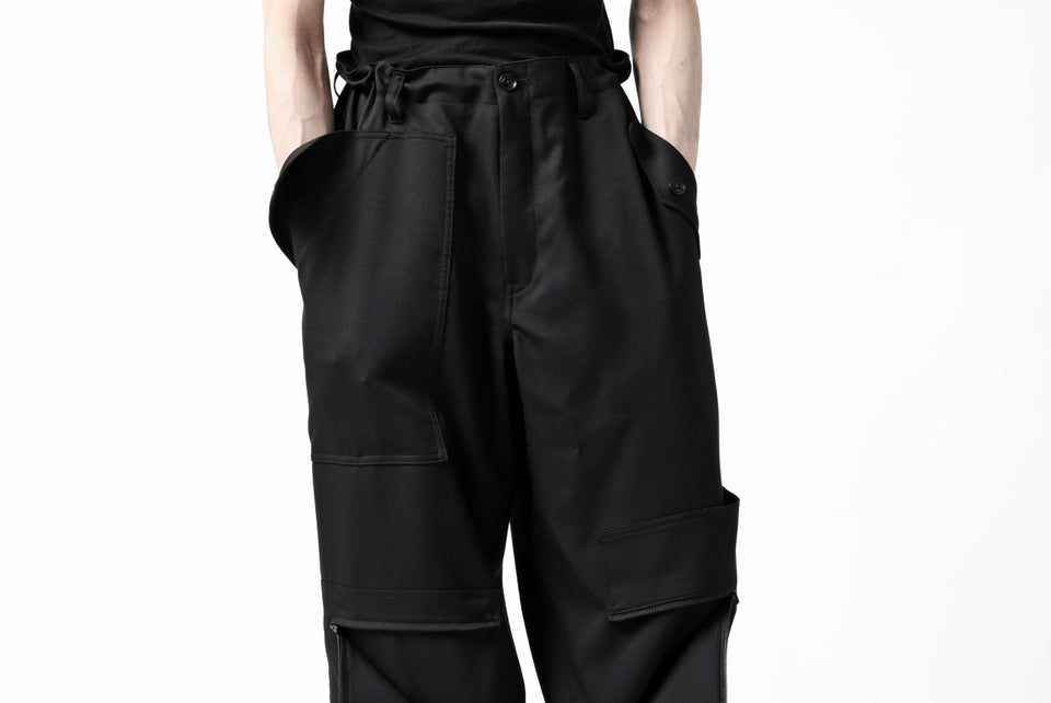 画像をギャラリービューアに読み込む, Y's BANG ON! No.189 GABARDINE PATCH WORK PANTS (BLACK)