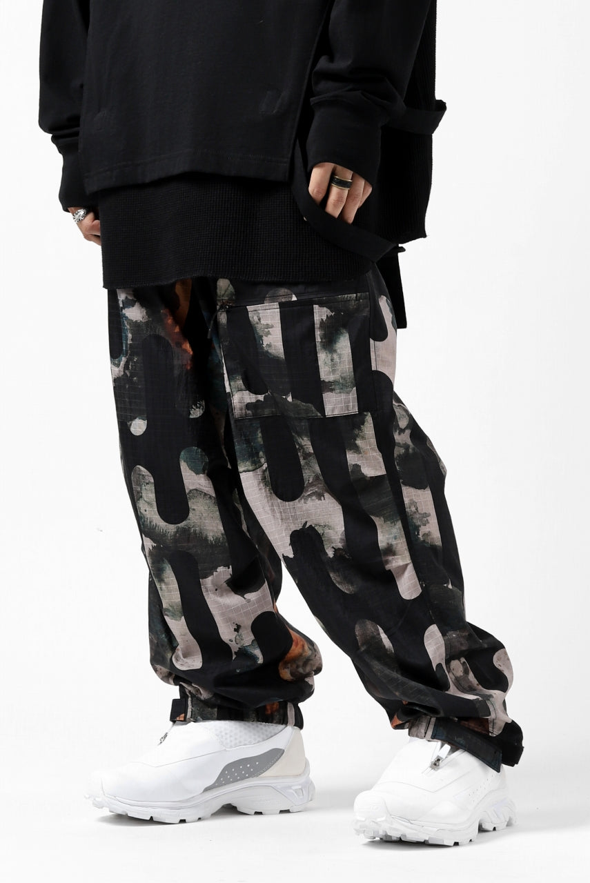 画像をギャラリービューアに読み込む, Y-3 Yohji Yamamoto CAMO ALL OVER PRINT PANTS / RIPSTOP (MULTI)
