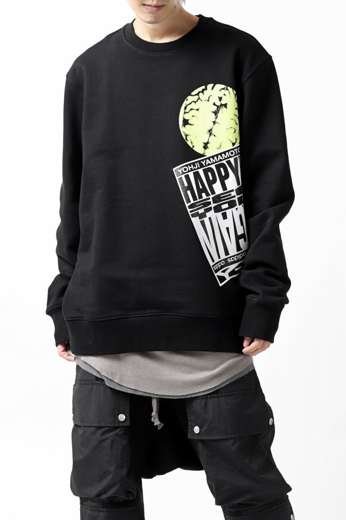 画像をギャラリービューアに読み込む, Y-3 Yohji Yamamoto CREW NECK SWEAT SHIRT / FRENCH TERRY (BLACK)